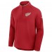 Detroit Red Wings Fanatics Red Authentic Pro Rink Training Centennial Raglan Quarter-Zip Pullover