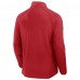 Detroit Red Wings Fanatics Red Authentic Pro Rink Training Centennial Raglan Quarter-Zip Pullover