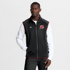 New Jersey Devils Fanatics Black Authentic Pro Rink Full-Zip Vest New Jersey Devils Fanatics Black Authentic Pro Rink Full-Zip Vest