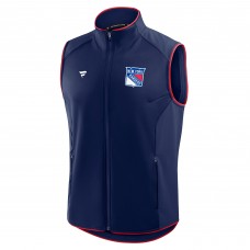 New York Rangers Fanatics Navy Authentic Pro Rink Full-Zip Vest New York Rangers Fanatics Navy Authentic Pro Rink Full-Zip Vest