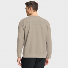 New York Islanders Fanatics Tan Authentic Pro Road Tri-Blend Sweatshirt