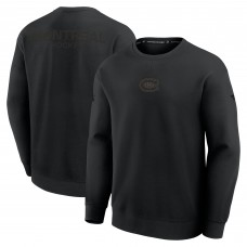 Кофта Montreal Canadiens Fanatics Black Authentic Pro Road Tri-Blend
