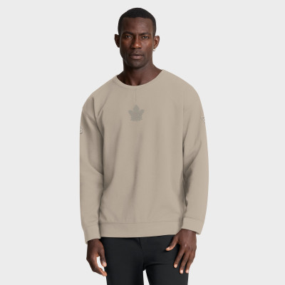 Toronto Maple Leafs Fanatics Tan Authentic Pro Road Tri-Blend Sweatshirt
