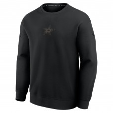 Dallas Stars Fanatics Black Authentic Pro Road Tri-Blend Sweatshirt