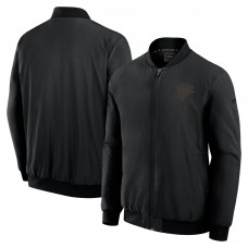 Pittsburgh Penguins Fanatics Black Authentic Pro Road Lightweight Full-Zip Bomber Jacket