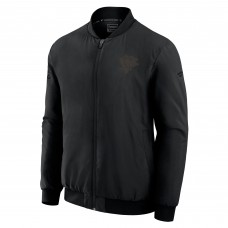 Pittsburgh Penguins Fanatics Black Authentic Pro Road Lightweight Full-Zip Bomber Jacket