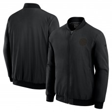 Boston Bruins Fanatics Black Authentic Pro Road Lightweight Full-Zip Bomber Jacket