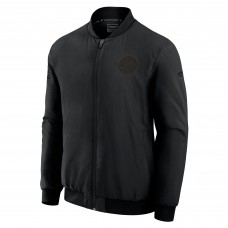 Boston Bruins Fanatics Black Authentic Pro Road Lightweight Full-Zip Bomber Jacket