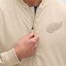 Detroit Red Wings Fanatics Tan Authentic Pro Road Lightweight Full-Zip Bomber Jacket