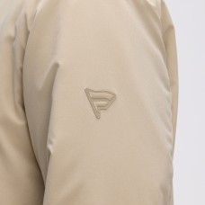 Detroit Red Wings Fanatics Tan Authentic Pro Road Lightweight Full-Zip Bomber Jacket