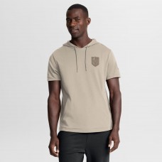 Футболка с капюшоном Vegas Golden Knights Fanatics Tan Authentic Pro Road