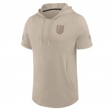 Футболка с капюшоном Vegas Golden Knights Fanatics Tan Authentic Pro Road