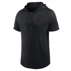 Футболка с капюшоном Boston Bruins Fanatics Black Authentic Pro Road