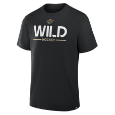 Minnesota Wild Fanatics Black Authentic Pro Primary T-Shirt