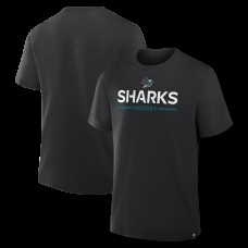 San Jose Sharks Fanatics Black Authentic Pro Primary T-Shirt San Jose Sharks Fanatics Black Authentic Pro Primary T-Shirt