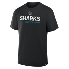 Футболка San Jose Sharks Fanatics Black Authentic Pro Primary