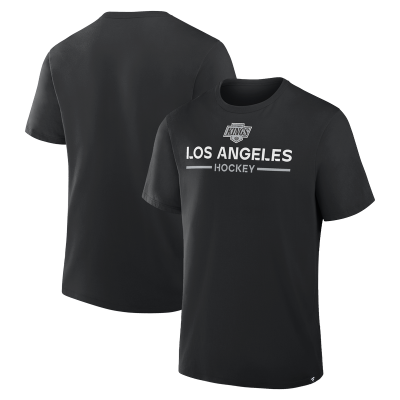 Los Angeles Kings Fanatics Black Authentic Pro Primary T-Shirt