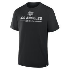 Los Angeles Kings Fanatics Black Authentic Pro Primary T-Shirt