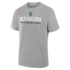 Seattle Kraken Fanatics Gray Authentic Pro Primary T-Shirt Seattle Kraken Fanatics Gray Authentic Pro Primary T-Shirt