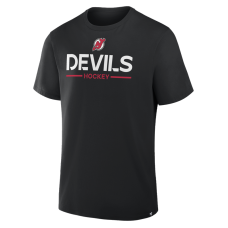 New Jersey Devils Fanatics Black Authentic Pro Primary T-Shirt