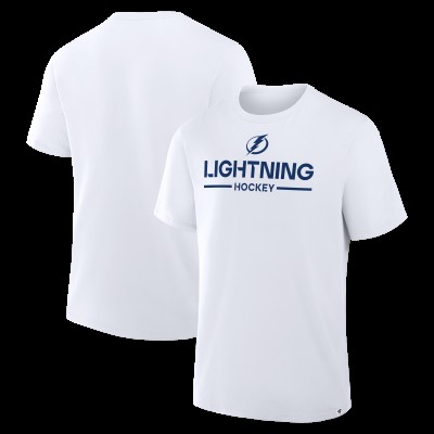 Футболка Tampa Bay Lightning Fanatics White Authentic Pro Primary