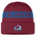 Шапка Colorado Avalanche Fanatics Burgundy Authentic Pro Rink Cuffed Knit