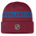 Шапка Colorado Avalanche Fanatics Burgundy Authentic Pro Rink Cuffed Knit
