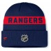 New York Rangers Fanatics Navy Authentic Pro Rink Cuffed Knit Hat