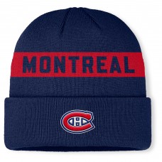 Шапка Montreal Canadiens Fanatics Navy Authentic Pro Rink Cuffed Knit