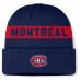 Шапка Montreal Canadiens Fanatics Navy Authentic Pro Rink Cuffed Knit