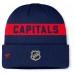 Шапка Washington Capitals Fanatics Navy Authentic Pro Rink Cuffed Knit