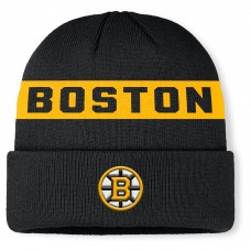 Шапка Boston Bruins Fanatics Black Authentic Pro Rink Cuffed Knit