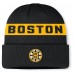 Шапка Boston Bruins Fanatics Black Authentic Pro Rink Cuffed Knit