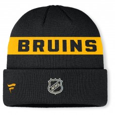 Шапка Boston Bruins Fanatics Black Authentic Pro Rink Cuffed Knit