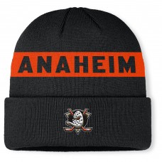 Шапка Anaheim Ducks Fanatics Black Authentic Pro Rink Cuffed Knit Шапка Anaheim Ducks Fanatics Black Authentic Pro Rink Cuffed Knit