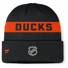 Шапка Anaheim Ducks Fanatics Black Authentic Pro Rink Cuffed Knit Шапка Anaheim Ducks Fanatics Black Authentic Pro Rink Cuffed Knit