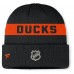 Шапка Anaheim Ducks Fanatics Black Authentic Pro Rink Cuffed Knit