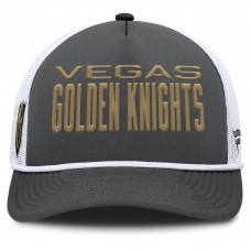 Бейсболка Vegas Golden Knights Fanatics Charcoal/White Authentic Pro Rink A-Frame