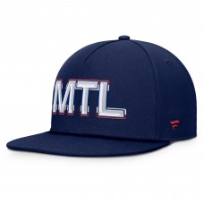 Бейсболка Montreal Canadiens Fanatics Navy Authentic Pro Rink Team Code