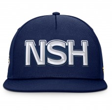 Nashville Predators Fanatics Navy Authentic Pro Rink Team Code Snapback Hat