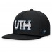 Utah Mammoth Fanatics Black Authentic Pro Rink Team Code Snapback Hat