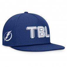 Tampa Bay Lightning Fanatics Blue Authentic Pro Rink Team Code Snapback Hat