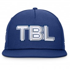 Tampa Bay Lightning Fanatics Blue Authentic Pro Rink Team Code Snapback Hat
