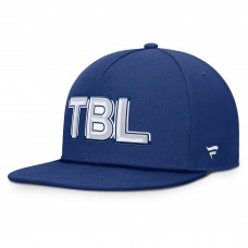 Tampa Bay Lightning Fanatics Blue Authentic Pro Rink Team Code Snapback Hat