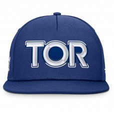 Toronto Maple Leafs Fanatics Blue Authentic Pro Rink Team Code Snapback Hat