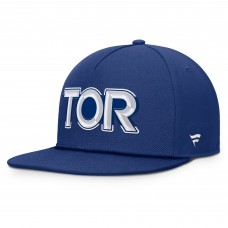 Toronto Maple Leafs Fanatics Blue Authentic Pro Rink Team Code Snapback Hat