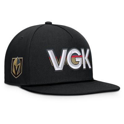 Бейсболка Vegas Golden Knights Fanatics Black Authentic Pro Rink Team Code