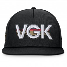Бейсболка Vegas Golden Knights Fanatics Black Authentic Pro Rink Team Code