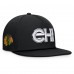 Бейсболка Chicago Blackhawks Fanatics Black Authentic Pro Rink Team Code