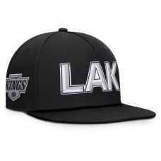 Los Angeles Kings Fanatics Black Authentic Pro Rink Team Code Snapback Hat